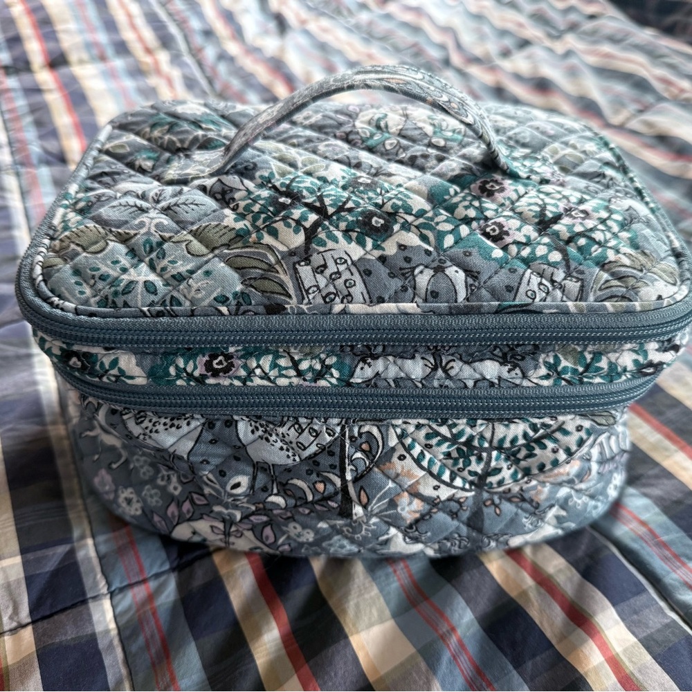 Vera Bradley Cotton Brush Up Cosmetic Bag